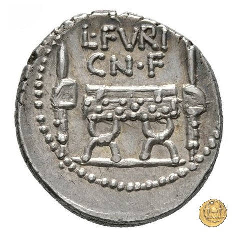 414/1 - denario L. Furius Cn.f. Brocchus 63 BC (Roma)