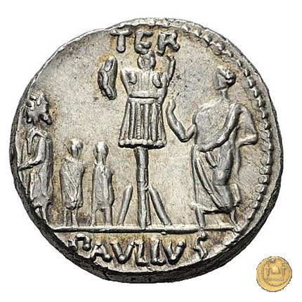 415/1 - denario L. Aemilius Lepidus Paullus 62 BC (Roma)