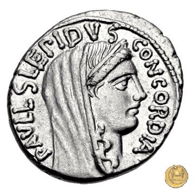 415/1 - denario L. Aemilius Lepidus Paullus 62 BC (Roma)