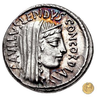 415/1 - denario L. Aemilius Lepidus Paullus 62 BC (Roma)