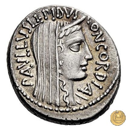 415/1 - denario L. Aemilius Lepidus Paullus 62 a.C. (Roma)