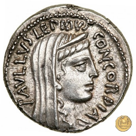 415/1 - denario L. Aemilius Lepidus Paullus 62 BC (Roma)