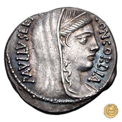 415/1 - denario L. Aemilius Lepidus Paullus 62 BC (Roma)