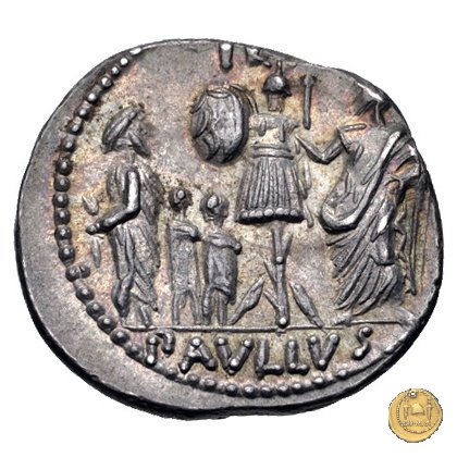 415/1 - denario L. Aemilius Lepidus Paullus 62 BC (Roma)