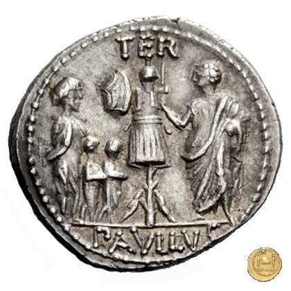 415/1 - denario L. Aemilius Lepidus Paullus 62 BC (Roma)