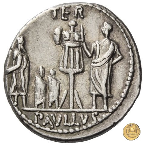 415/1 - denario L. Aemilius Lepidus Paullus 62 BC (Roma)