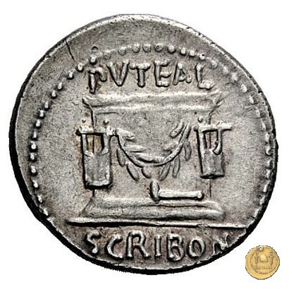 416/1 - denario L. Scribonius Libo 62 BC (Roma)