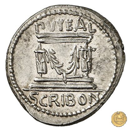 416/1 - denario L. Scribonius Libo 62 BC (Roma)