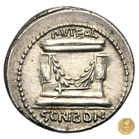416/1 - denario L. Scribonius Libo 62 BC (Roma)