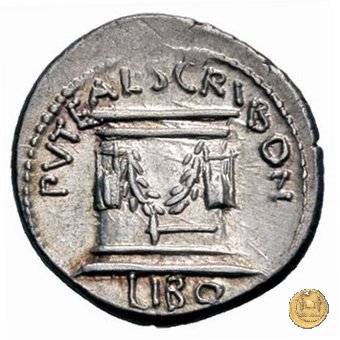 417/1 - denario L. Aemilius Lepidus Paullus / L. Scribonius Libo 62 BC (Roma)