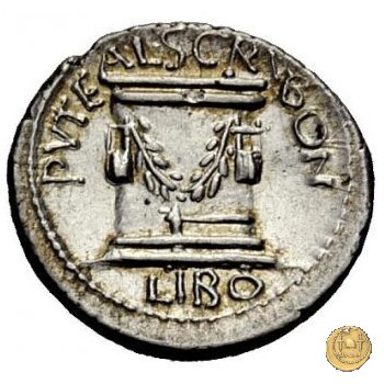 417/1 - denario L. Aemilius Lepidus Paullus / L. Scribonius Libo 62 BC (Roma)