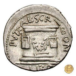 417/1 - denario L. Aemilius Lepidus Paullus / L. Scribonius Libo 62 BC (Roma)