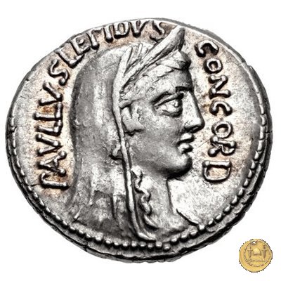 417/1 - denario L. Aemilius Lepidus Paullus / L. Scribonius Libo 62 a.C. (Roma)