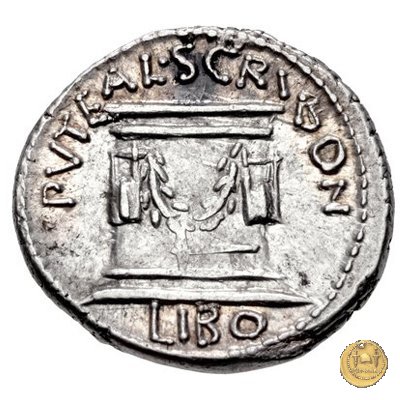 417/1 - denario L. Aemilius Lepidus Paullus / L. Scribonius Libo 62 BC (Roma)