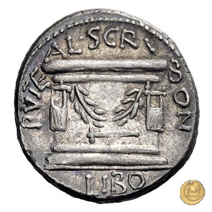 417/1 - denario L. Aemilius Lepidus Paullus / L. Scribonius Libo 62 BC (Roma)