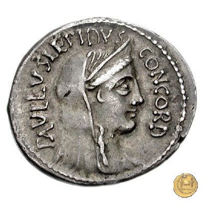 417/1 - denario L. Aemilius Lepidus Paullus / L. Scribonius Libo 62 a.C. (Roma)