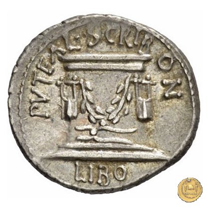 417/1 - denario L. Aemilius Lepidus Paullus / L. Scribonius Libo 62 BC (Roma)