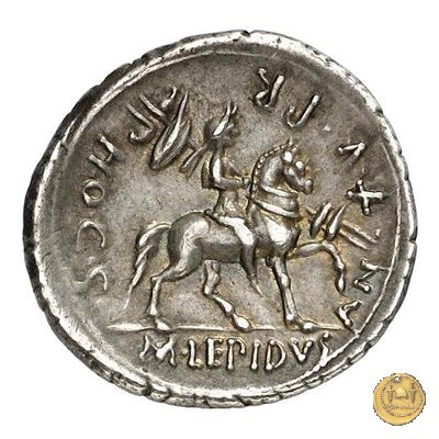 419/1 - denario M. Aemilius M.f.Q.n. Lepidus 61 BC (Roma)