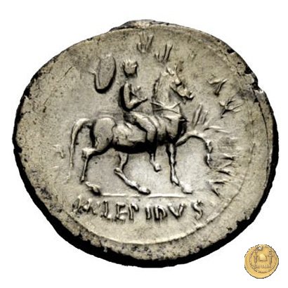 419/1 - denario M. Aemilius M.f.Q.n. Lepidus 61 BC (Roma)