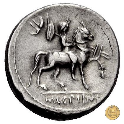 419/1 - denario M. Aemilius M.f.Q.n. Lepidus 61 BC (Roma)