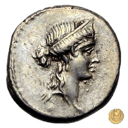 419/1 - denario M. Aemilius M.f.Q.n. Lepidus 61 BC (Roma)