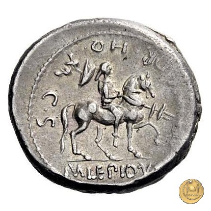 419/1 - denario M. Aemilius M.f.Q.n. Lepidus 61 BC (Roma)