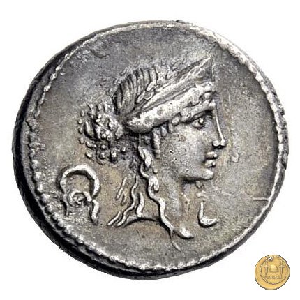 419/1 - denario M. Aemilius M.f.Q.n. Lepidus 61 BC (Roma)