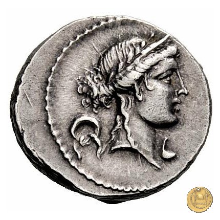 419/1 - denario M. Aemilius M.f.Q.n. Lepidus 61 BC (Roma)