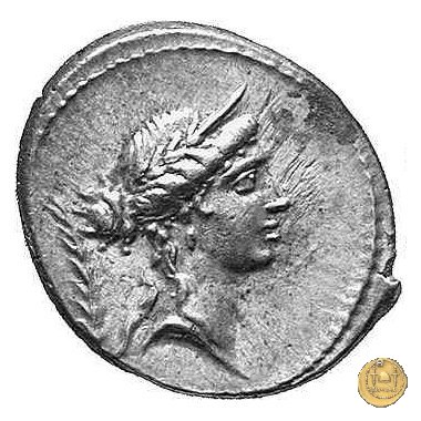 419/1 - denario M. Aemilius M.f.Q.n. Lepidus 61 BC (Roma)