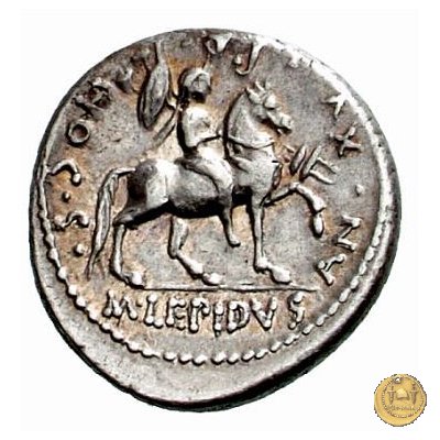 419/1 - denario M. Aemilius M.f.Q.n. Lepidus 61 BC (Roma)