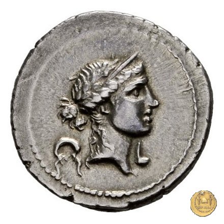 419/1 - denario M. Aemilius M.f.Q.n. Lepidus 61 BC (Roma)