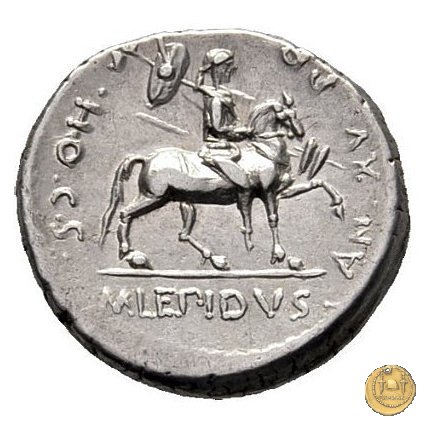 419/1 - denario M. Aemilius M.f.Q.n. Lepidus 61 BC (Roma)