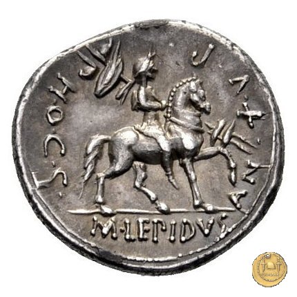 419/1 - denario M. Aemilius M.f.Q.n. Lepidus 61 BC (Roma)