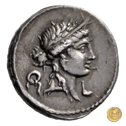 419/1 - denario M. Aemilius M.f.Q.n. Lepidus 61 BC (Roma)