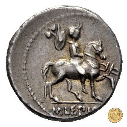 419/1 - denario M. Aemilius M.f.Q.n. Lepidus 61 BC (Roma)