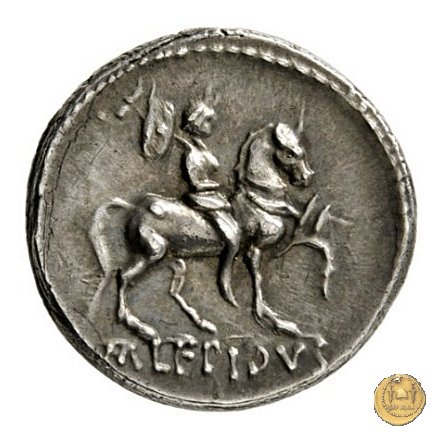 419/1 - denario M. Aemilius M.f.Q.n. Lepidus 61 BC (Roma)