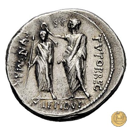 419/2 - denario M. Aemilius M.f.Q.n. Lepidus 61 BC (Roma)