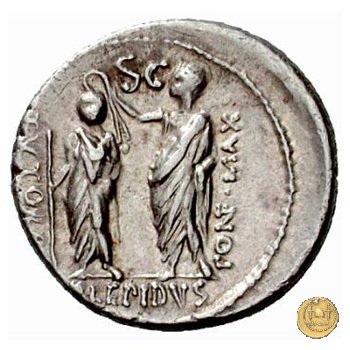 419/2 - denario M. Aemilius M.f.Q.n. Lepidus 61 BC (Roma)