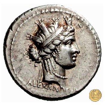 419/2 - denario M. Aemilius M.f.Q.n. Lepidus 61 BC (Roma)