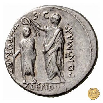 419/2 - denario M. Aemilius M.f.Q.n. Lepidus 61 BC (Roma)