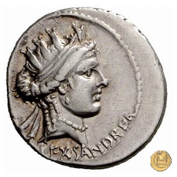 419/2 - denario M. Aemilius M.f.Q.n. Lepidus 61 BC (Roma)