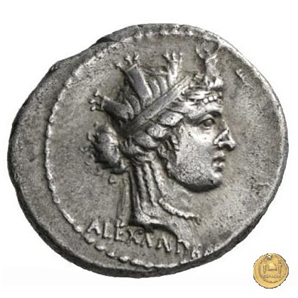 419/2 - denario M. Aemilius M.f.Q.n. Lepidus 61 BC (Roma)