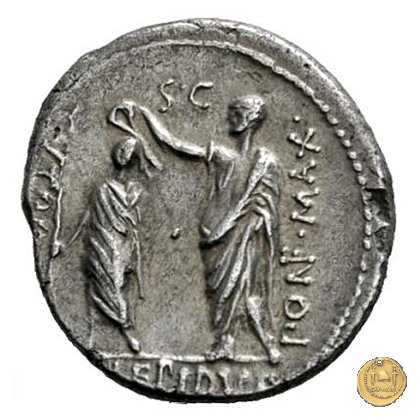 419/2 - denario M. Aemilius M.f.Q.n. Lepidus 61 BC (Roma)