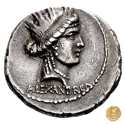 419/2 - denario M. Aemilius M.f.Q.n. Lepidus 61 BC (Roma)