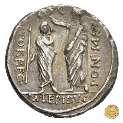 419/2 - denario M. Aemilius M.f.Q.n. Lepidus 61 BC (Roma)