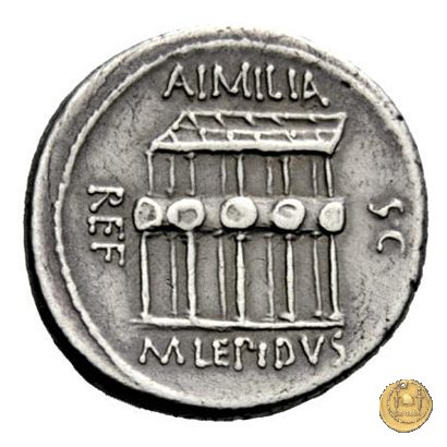 419/3 - denario M. Aemilius M.f.Q.n. Lepidus 61 BC (Roma)