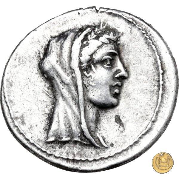 419/3 - denario M. Aemilius M.f.Q.n. Lepidus 61 BC (Roma)