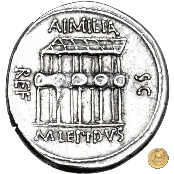 419/3 - denario M. Aemilius M.f.Q.n. Lepidus 61 BC (Roma)