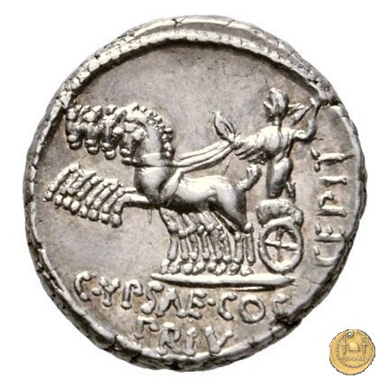 420/1 - denario P. Plautius Hypsaeus 60 BC (Roma)