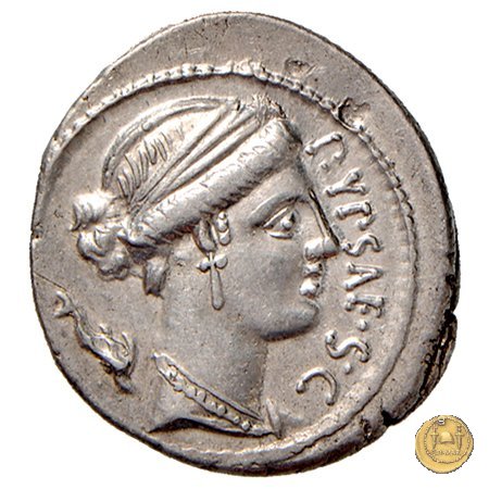 420/2 - denario P. Plautius Hypsaeus 60 BC (Roma)